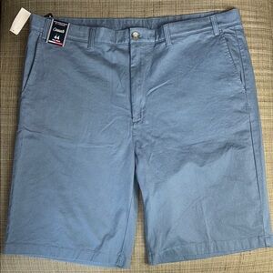 NEW Roundtree & Yorke Blue Flat Front Shorts Sz 44 Tall